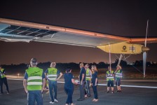 Solarimpulse damaged wing - JFK 7-6-2013