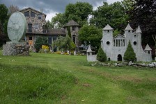 "Castle" His fairytale house in the background