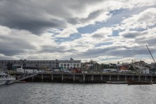 Harbor in Reykjavik with our hotel