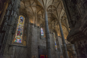 Inside the Mosteiro dos Jerónimos in Belém.