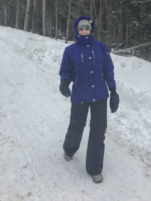 A hike in the snow.