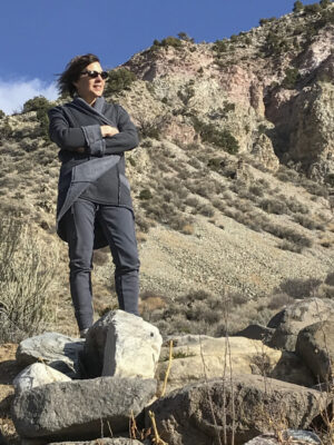 Cindy overlooking the beautiful landscape.