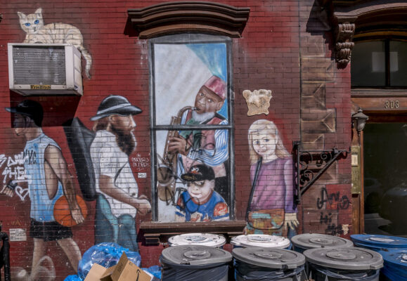 Decorate otherwise ugly brick walls #2.