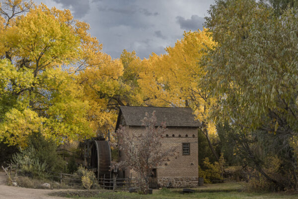 A return to early 1700s. Working water mill close to Santa Fe.