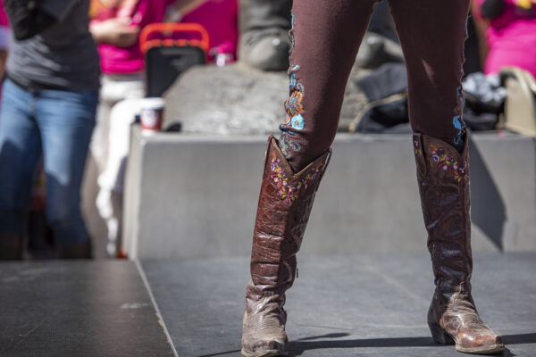 Congresswoman Teresa Leger Fernandez's cowboy boots.