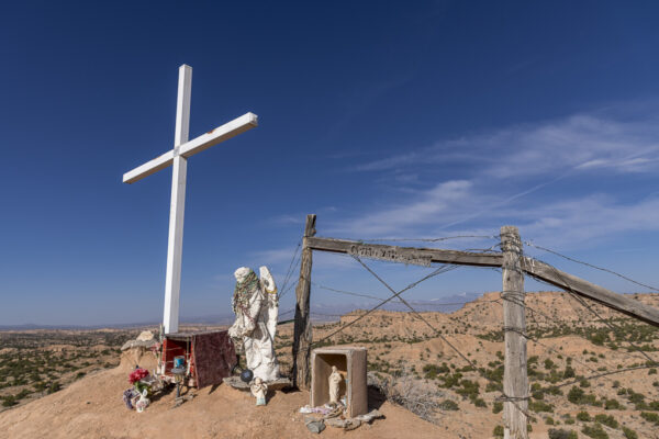 Hill top shrine in Chimayo