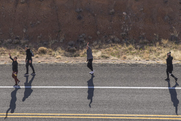 After more than 10 miles the young women are happy and sweet