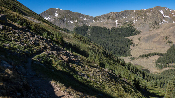 Way down there is Williams Lake.