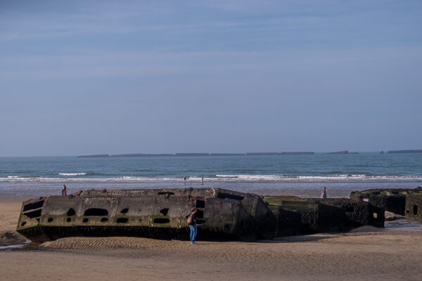 A part of the "artificial" Mulberry Harbor.