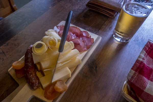 Lunch in mountain hut