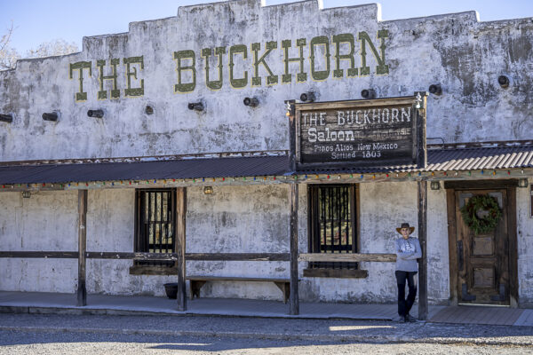 The Buckhorn Saloon in Pinos Altos, settled in 1863